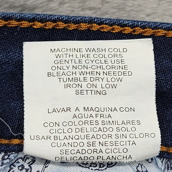 Enjoy Denim Jeans Womens 20 Blue High Rise Crop Capri Skinny Leg Stretch Denim - Picture 11 of 16